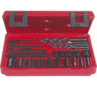 Extracteur de vis cassée intérieur/extérieur 5 à 16mm - coffret de 25 pcs DRAKKAR TOOLS - 09168