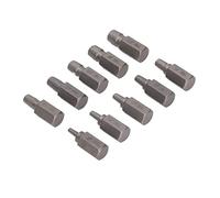 Extracteur de Vis Cassées Lot de 10, Outil de Retrait Boulons Multi Cannelures avec Conception Spirale Gauche et Tête Hexagonale