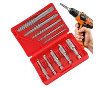 Extracteur de vis en acier rapide facile à retirer - Boulon endommagé | Outil de mécanicien pour enlever les vis endommagées, garage, atelier, construction, plomberie, travail du bois