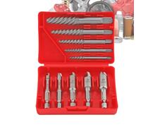 Extracteur de vis pour vis endommagées 10 pièces Easy-Out six pans | Extracteur de vis fileté pour atelier, construction, automobile, sanitaire, travail du bois, réparation, entretien, usine