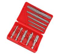 Extracteur de vis pour vis endommagées 10 pièces Easy-Out six pans | Outil de mécanicien pour enlever les vis endommagées pour garage, atelier, construction, voiture, plomberie, bois