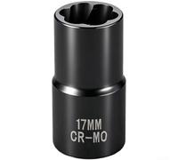 Extracteur d'écrous 19 mm trempé pour cliquet de voiture (17 mm)