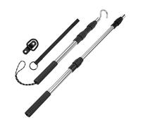 Extracteur d'escalier pour grenier - Poteau télescopique pour escaliers, crochet solide et résistant | Outil d'accès à la porte extensible, mécanisme de libération de trappe de toit de garage, To