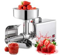 Extracteur Électrique 450W Avec Passoire Inox Pour Tomates Et Fruits, Séparation Automatique Pulpe/Pépins, Haute Capacité 160Kg/H, Idéal Pour Préparer Sauce Et Confitures Maison