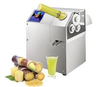 Extracteur électrique de jus de gingembre avec 3 rouleaux en acier inoxydable pour un jus à haute efficacité, parfait pour une utilisation commerciale et une fabrication saine de boissons