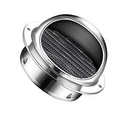 Extracteur Éolien,fonctionne Sans Électricité,Extracteur De Fumées Rotatif Éolien En Acier Inoxydable,avec Maille De Protection Pour Bureau, Cuisine, Salle De Bain ( Color : Silver , Size : 100mm )