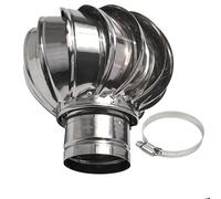 Extracteur Éolien, Rotatif Casquette, Conduit De Fumée Sortie De Toit, Extracteur De Cheminée Tournant, Cheminée Fileur Capot Acier Inoxydable, Bouchon Rond En Acier Inoxydable 304, for L’évacuation D