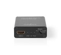 Extracteur HDMI™ | Entrée HDMI™ / Sortie HDMI™ / TosLink femelle / 1x 3,5 mm | Résolution maximale : 4K@60Hz | 18 Gbps | Métal | Anthracite | Boîte cadeau
