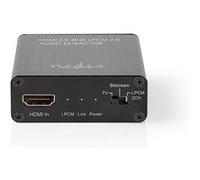 Extracteur HDMI T | Entrée HDMIT | Sortie HDMIT/TosLink Femelle / 1 x 3,5 mm | Résolution maximale: 4K @ 60Hz | 18 Gbps | Métal | Anthracite | Emballage Carton