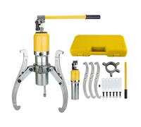 Extracteur hydraulique 20 tonnes | Extracteur de moyeu de roue hydraulique à 3 bras | Poulie de courroie de sertissage réglable avec boîte de rangement | Extracteur de moyeu Kit extracteur hydraulique