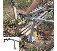 Extracteur Outil D'extraction de Tubes Ronds, Arrache-poteaux en T, Pince à Extraire Les Poteaux de Clôture en Fer Galvanisé, Arracheur de Souches pour Arbres(12cm(4 3/4") Clamp)