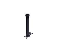 Extracteur statique avec collerette d'étanchéité gris ardoise EXTARTC 80cm + plaque PVC renfort diamètre100mm