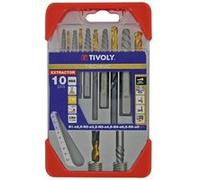 Extracteur TIVOLY Coffret professionnel 10 pieces 5 forets 5 extracteurs de Goujons et Vis cassés G