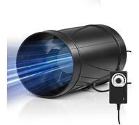 Extracteur Ventilateur d'air 100 mm, moteur DC 7 W, 1450-4500 tr/min, télécommande, 130 CFM 24-46 dB Extracteur Aérateur de gaine