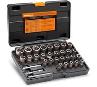 Extracteurs de Boulons THINKWORK Lot de 32, Outils d'Extraction pour Écrous et Vis Endommagés