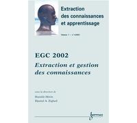 Extraction des connaissances et apprentissage, n° 4 (2001) EGC 2002, extraction et gestion des connaissances - Herin - Hermes Science Publications - broché - Revue
