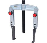 Extractor universal de sujeción rápida de 2 garras con garras delgadas y prolongadas, 50-160 mm, 220 mm