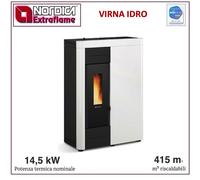 Extraflame 1282601 Virna Hydro Chauffage Poêle Pellet 14,5 Kw 415 m3 Blanc
