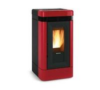 Poêle à granulés La Nordica Extraflame Lucia Plus 12 kW majolique bordeaux