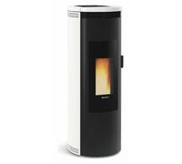 Poêle à granulés La Nordica Extraflame Amika 8 kW Revêtement en acier, dessus en majolique - blanc