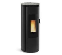 Extraflame 1283503 Amika Pierre Naturel Poêle Pellet Hermétique Âtre en Fonte
