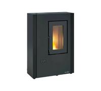 ExtraFlame 1294902 Luisella 5.0 Maxi Noir Poêle À Granulés Slim 7KW WIFI