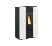 EXTRAFLAME 1296300 MARILENA PLUS 5.0 AD POÊLE À PELLETS CANALISÉ SLIM BLANC