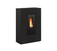 EXTRAFLAME 1296301 MARILENA PLUS 5.0 À POÊLE À PELLETS CANALISÉE SLIM NOIR