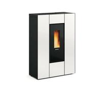 EXTRAFLAME 1296303 MARILENA PLUS CRYSTAL 5.0 AD BLANC CHEMINÉE À PELLET 8KW