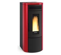 Poêle à granulés La Nordica Extraflame Costanza Idro 17 kW Hydro acier bordeaux