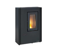 ExtraFlame 1294902 Luisella 5.0 Maxi Noir Poêle À Granulés Slim 7KW WIFI