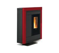 Poêle à granulés La Nordica Extraflame Souvenir Steel Evo 10,2 kW acier bordeaux