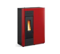 EXTRAFLAME Virna IDRO.16 Bordeaux 1294400 Poêle à Granulés Mince Zip 15KW LCD