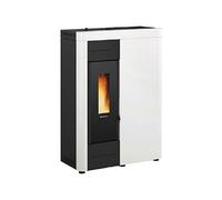 ExtraFlame Virna IDRO.16 Blanc 1294401 Poêle À Granulés Slim Hermétique 15KW LCD