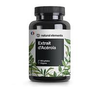 Extrait d’Acérola avec vitamine C - hautement dosé, végane - 180 gélules pour 6 mois - avec extrait naturel d’acerola et 165 mg de vitamine C par gélule - sans additifs indésirables