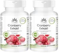 Extrait de Canneberge - 1200mg par dose journalière (Cranberry) (5:1) - Substance pure sans additifs - 90 gélules | Herba Direkt - Qualité des pharmacies allemandes (Lot de 2)