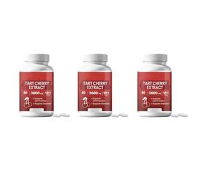 Extrait de cerise acidulée - Supports articulaires - Traité à froid - 60 unités,3Pcs