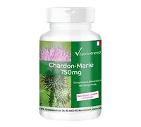 Extrait de Chardon-Marie 750mg - Boite de 180 comprimés - ! POUR 6 MOIS ! - Végan - Hautement dosé - 80% Silymarine | Vitamintrend®