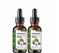 Extrait de corossol de qualité supérieure en gouttes, favorise l'énergie et la concentration, pour une santé globale améliorée,2PCS