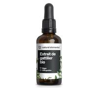 Extrait de gattilier bio en gouttes - 300 mg d'extrait de gattilier Vitex agnus-castus par dose quotidienne - 50 ml (1 100 gouttes) pour 5 mois - vegan, dose généreuse, sans additifs inutiles
