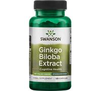 Extrait de Ginkgo Biloba 60 mg 120 gélules Swanson Health Products