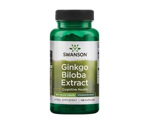 Extrait de ginkgo biloba Swanson, 60 mg (120 gélules)