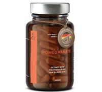 Extrait de Grenade - Antioxydant Puissant - Riche en Polyphenols et 40% Acide Ellagique - 60 Gélules - Sans Additifs + Vegan