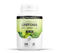 Extrait de Griffonia à 15% de 5-HTP - 166 mg - 180 gélules - Orgaliane