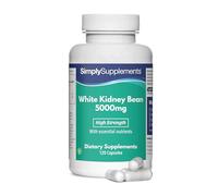 Extrait de Haricot Blanc 5000mg | 120 Gélules|Adapté aux Végétaliens | Approvisionnement de 40 jours |SimplySupplements