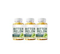 Extrait de melon amer 25 : 1, 2 500 mg par portion, 60 végétaliens - Standardisé à 10% de principes amers, sans OGM.,3PCS