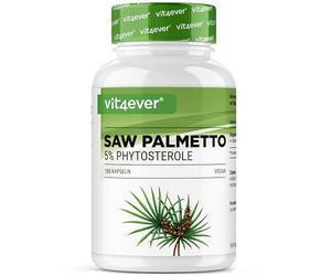 Extrait de Palmier Nain - 180 Capsules de 500 mg d'Extrait - Premium : 5% Phytostérols = 25 mg - Extrait de Palmier Nain Hautement Dosé - Sans Additif Indésirable - Vegan