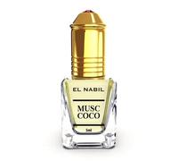 Extrait de Parfum - El Nabil - MUSC COCO - 5ml - Sans alcool - Notes de coco et vanille