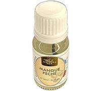 Extrait de Parfum Mangue Pêche 10 ml - Concentré de Parfum d'Ambiance Ultra-Concentré - Pour Maison, Voiture & Diffuseur - Senteur Fruitée, Sucrée & Gourmande, Exotique - Fabriqué en France