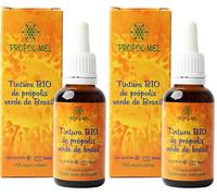 Extrait de Propolis verte BIO du Brésil, 30 ml. Teinture mere stimulant du système immunitaire. 100% Naturelle, Sans gluten, concentrée à 25%. (Lot de 2)